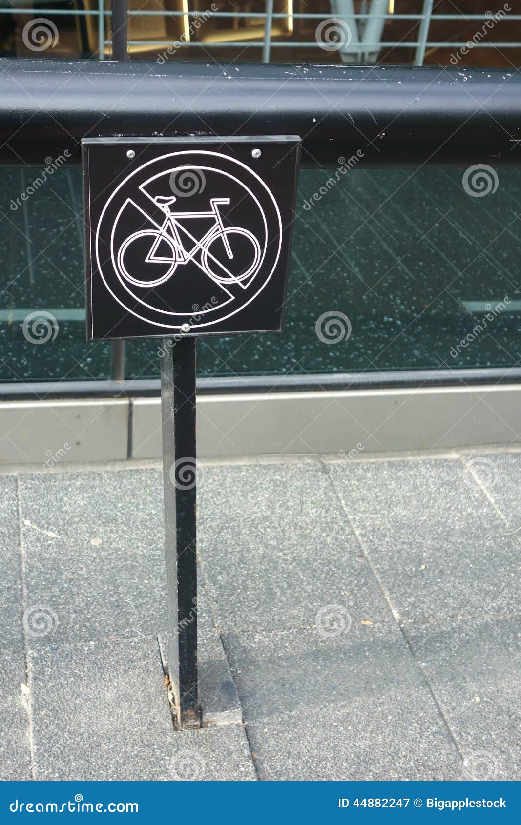 No Bikes stock image. Image of bike, forbidden, sign 44882247