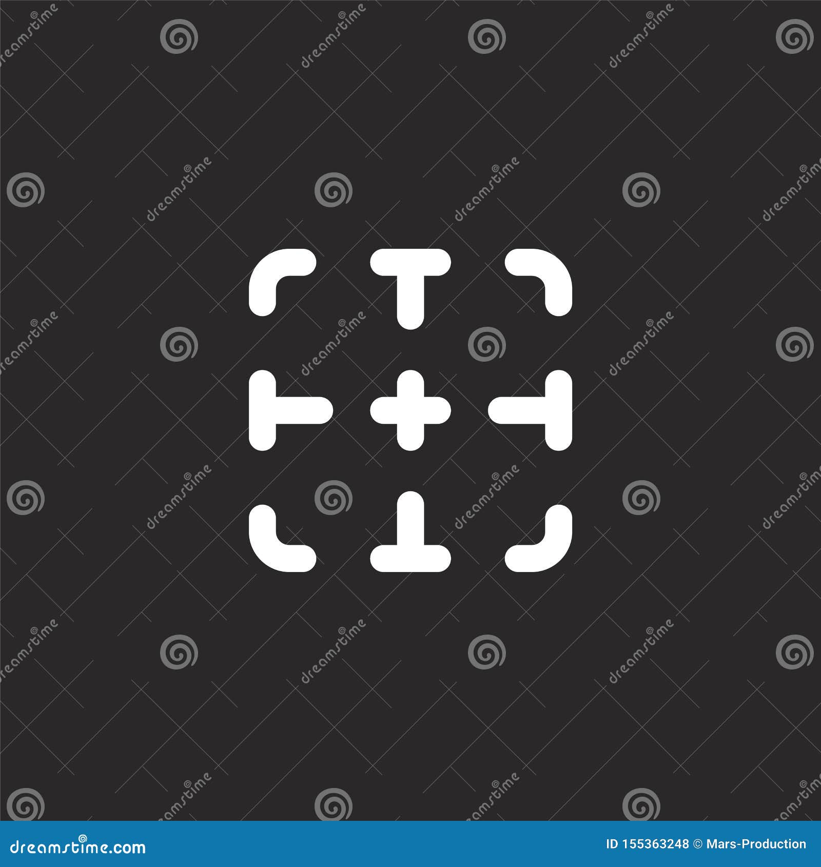 Download No Border Icon. Filled No Border Icon For Website Design ...
