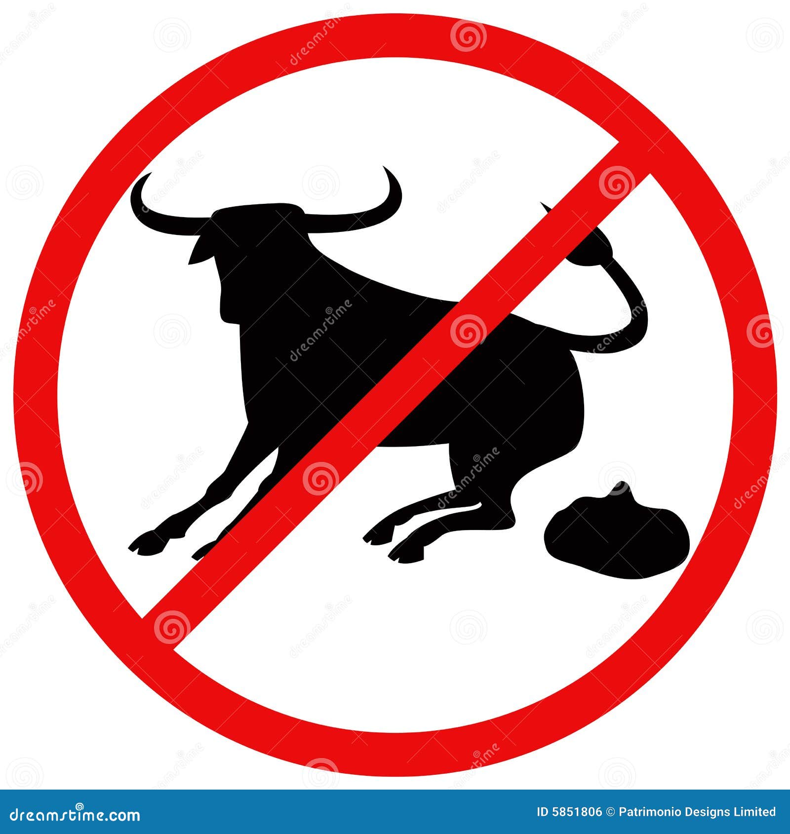 No Bull Signage Royalty Free Stock Image - Image: 5851806