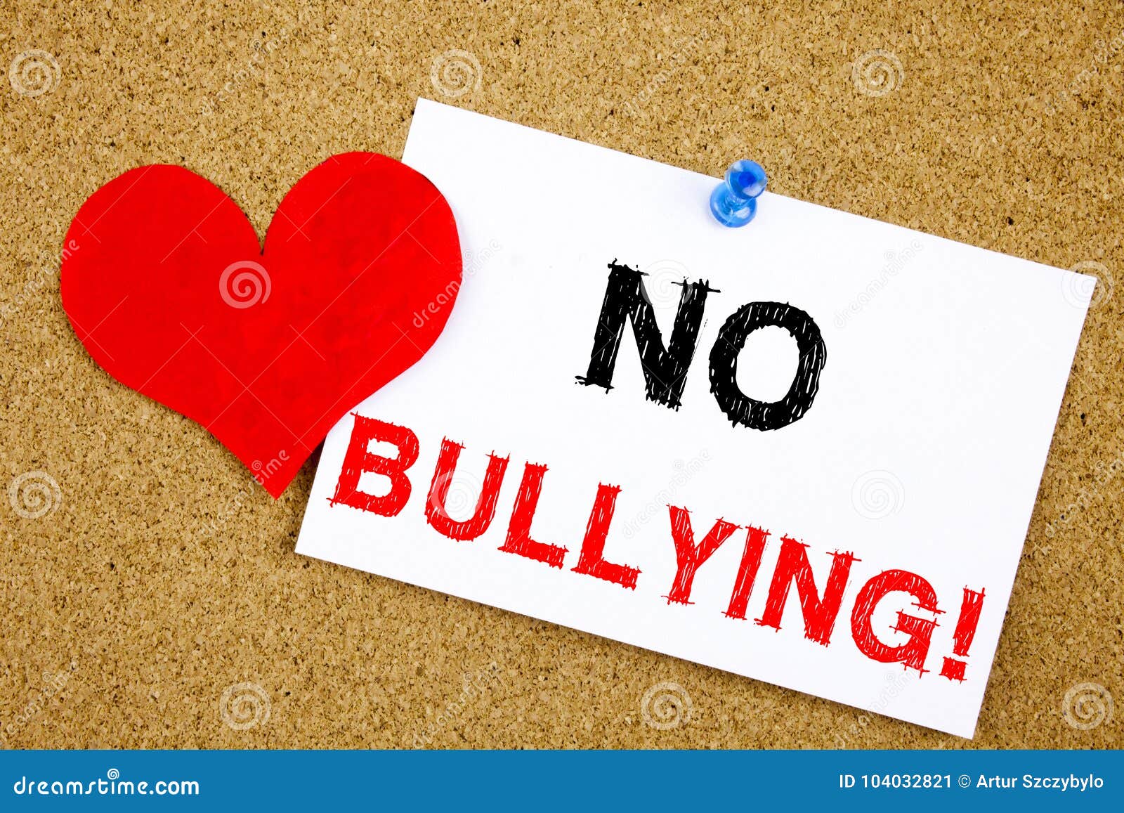 no bullying hand writing text caption inspiration showing