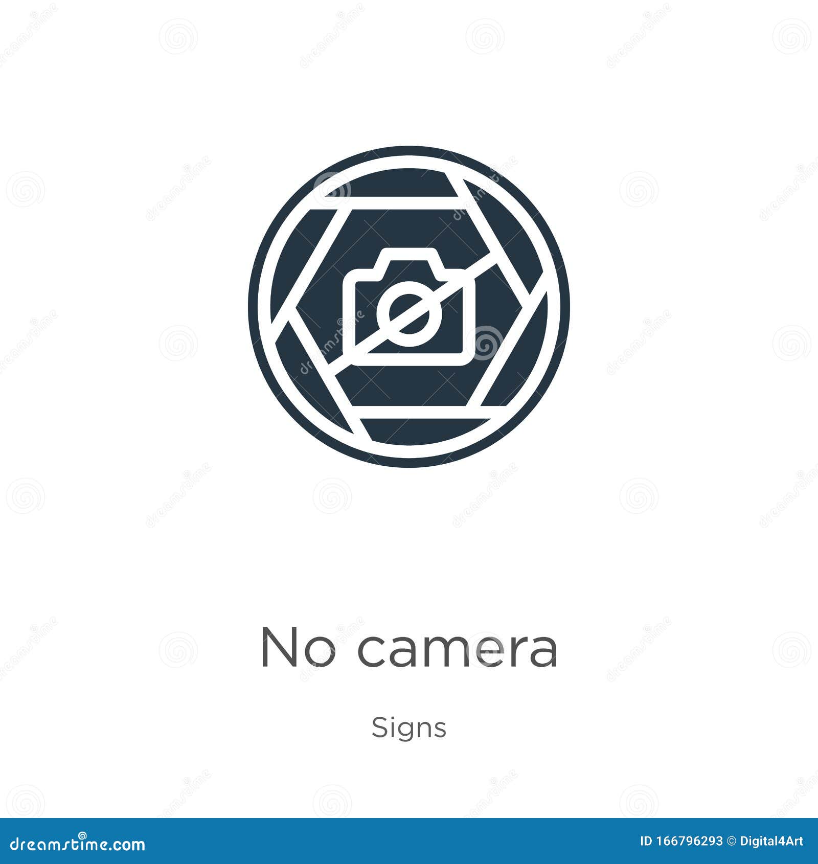 No Camera Icon Vector. Trendy Flat No Camera Icon from Signs Collection ...
