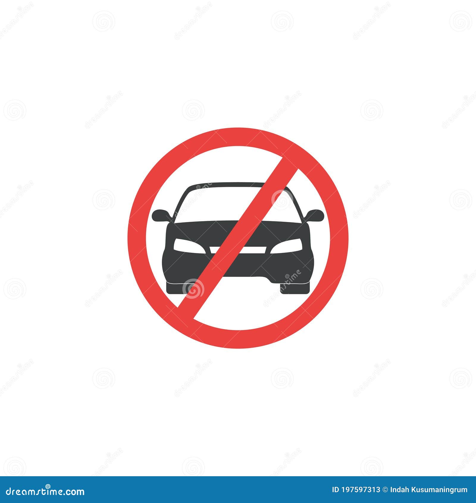 no car or no parking traffic sign, prohibit sign,  