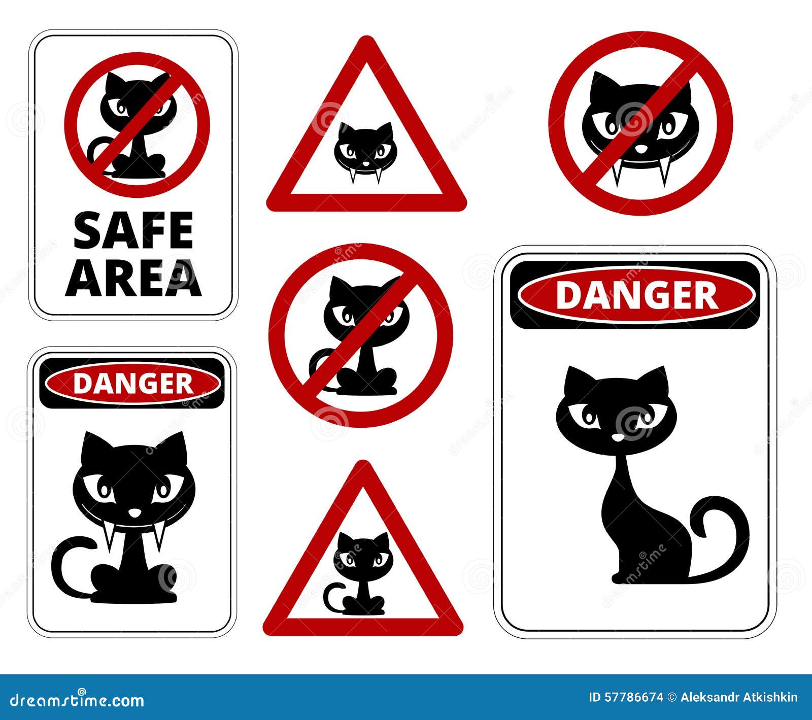 No Cats Stock Vector Image 57786674