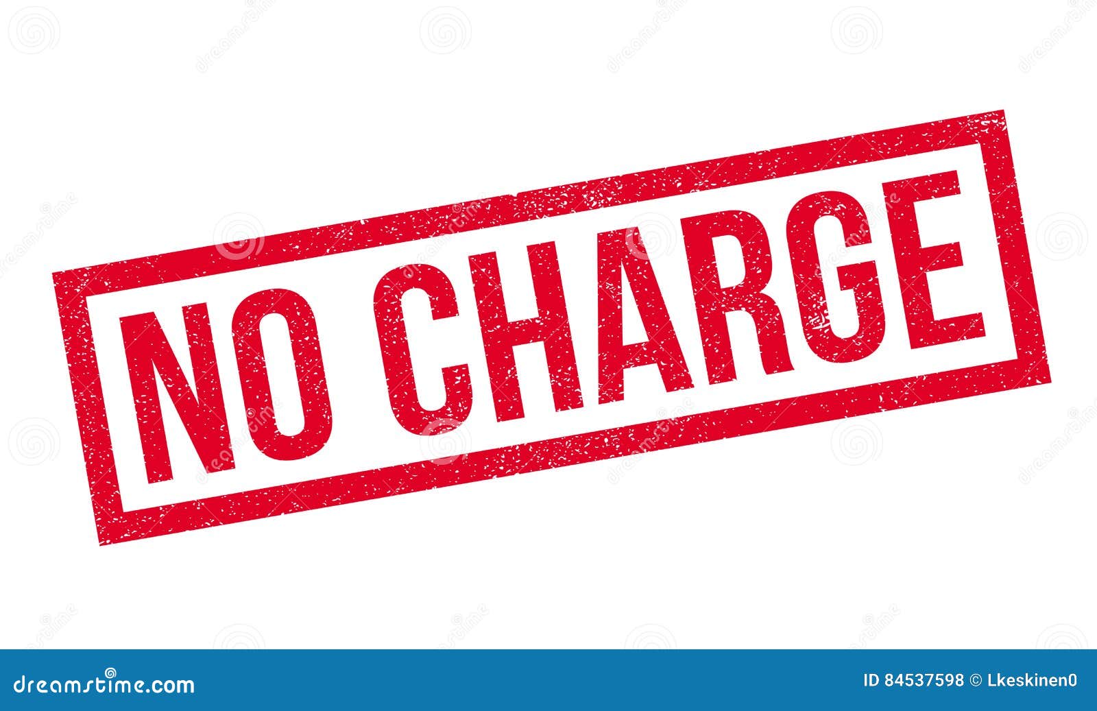 no charge rubber stamp