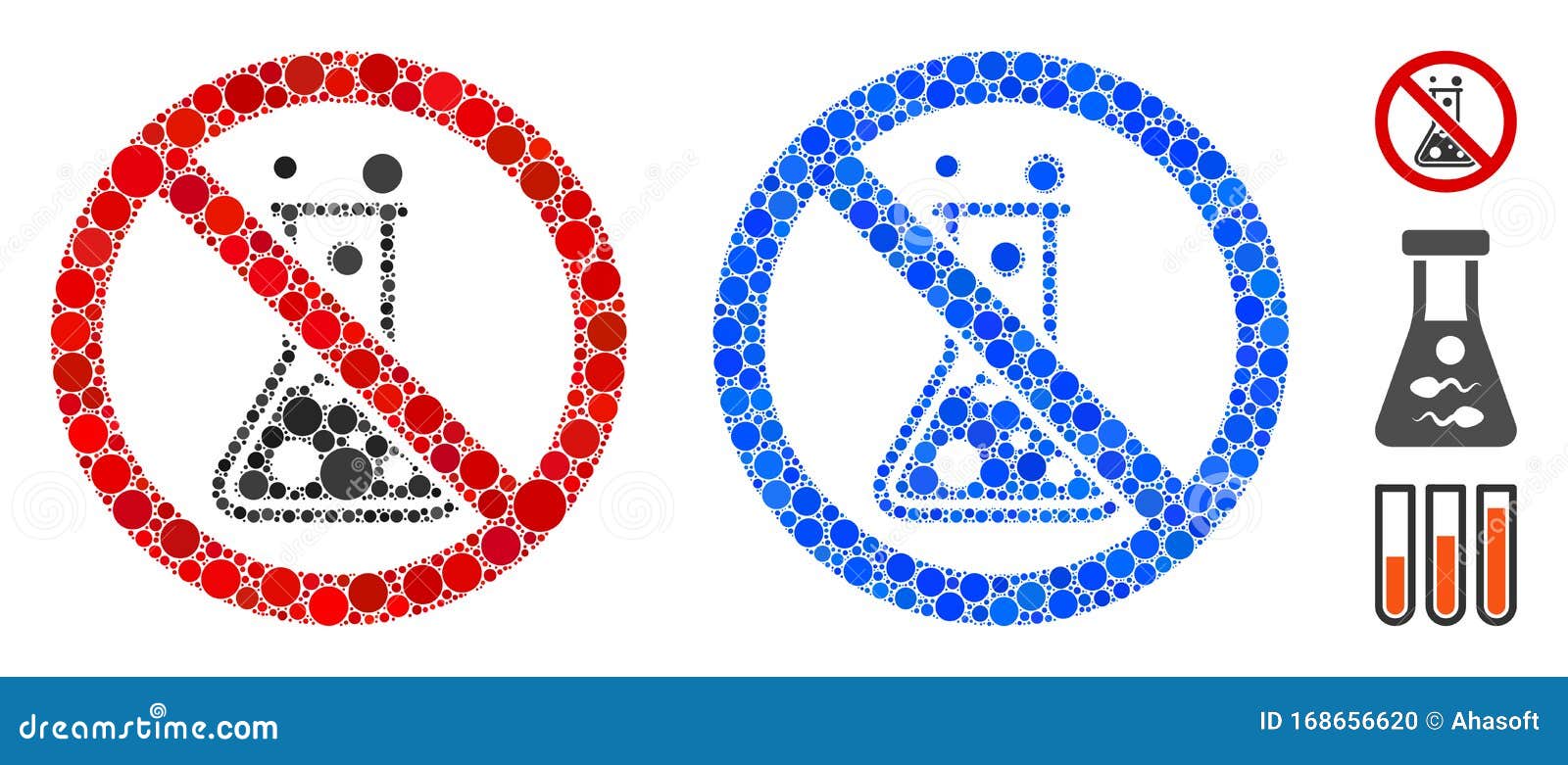 Download No Chemical Reaction Composition Icon Of Circles Stock ...