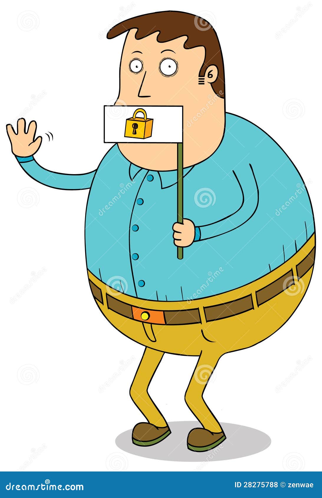 No comment stock vector. Illustration of cartoon, silent - 28275788