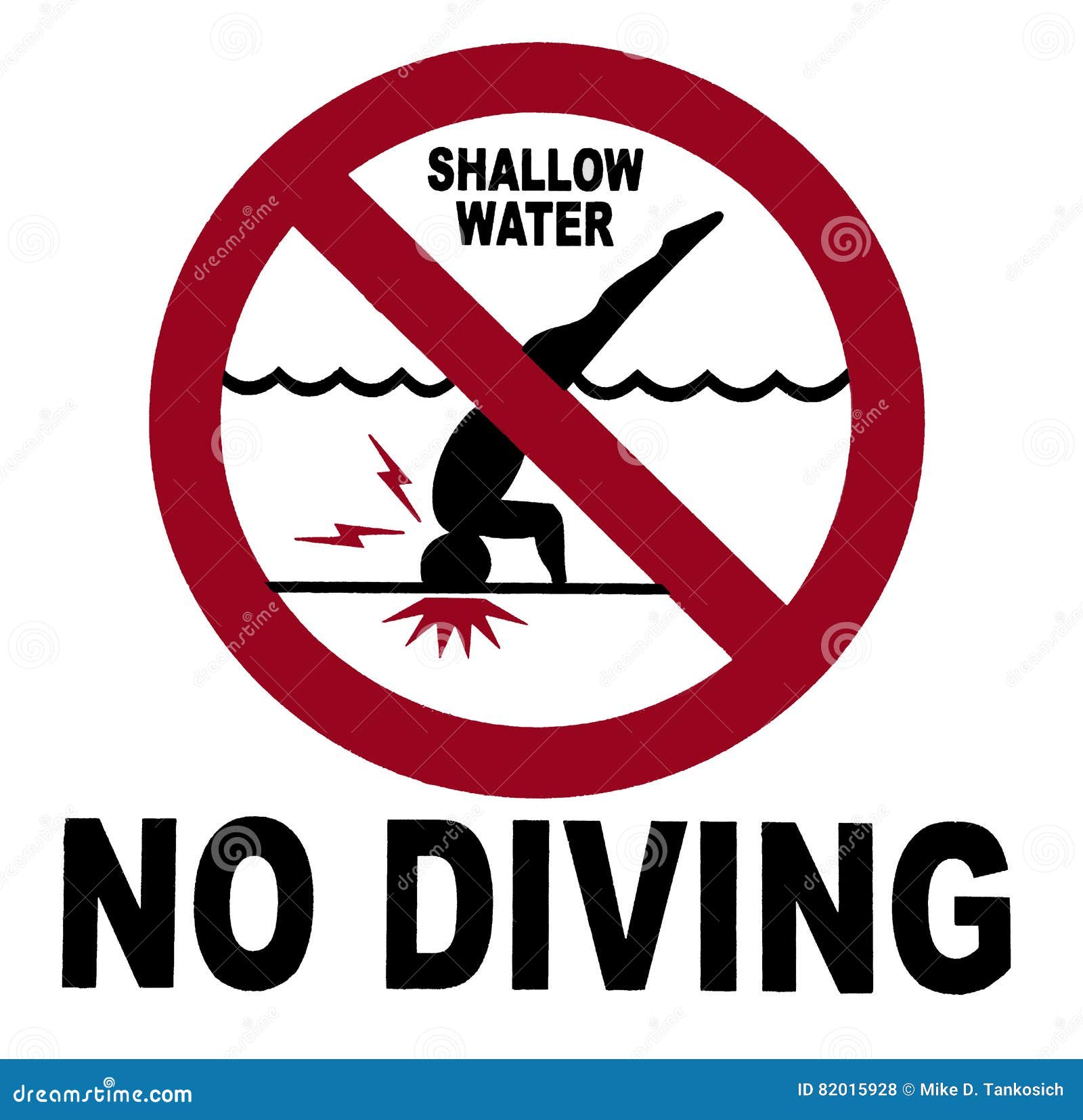 No Diving Sign stock photo. Image of sign, dangerous 82015928