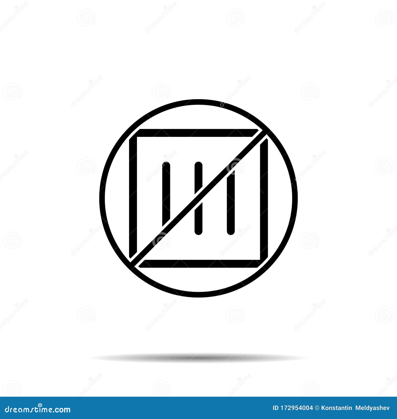 Download No Drip Dry, Rectangle Icon. Simple Thin Line, Outline ...