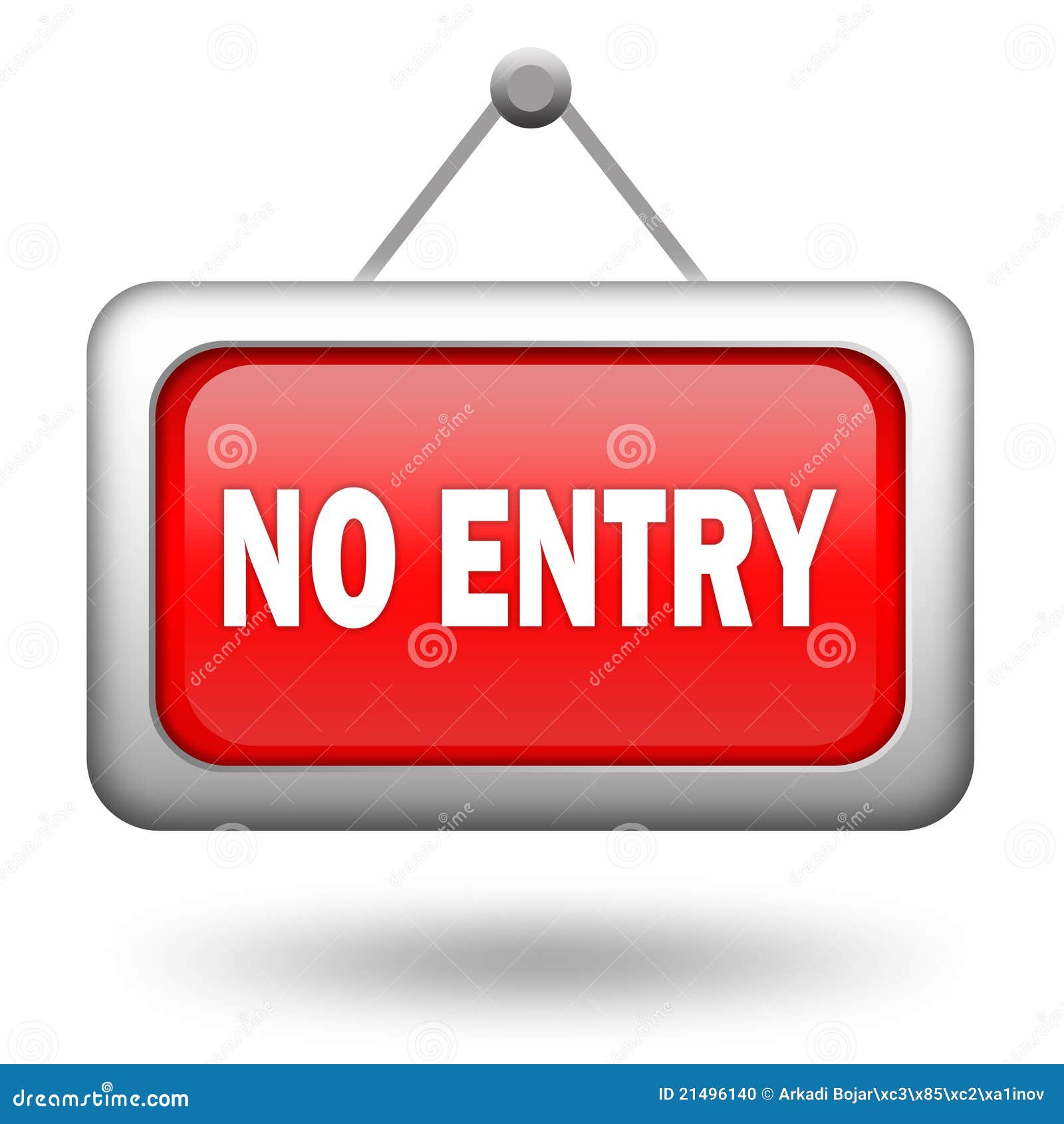 No entry sign stock illustration. Illustration of permission - 21496140