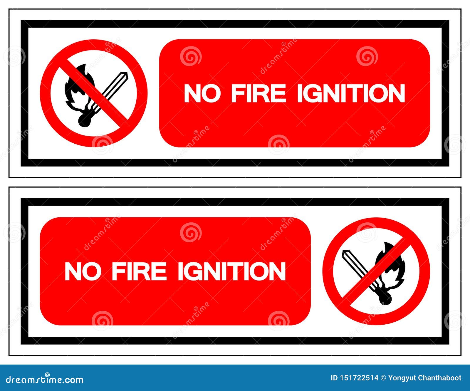 No Fire Ignition Symbol Sign, Vector Illustration, Isolate on White