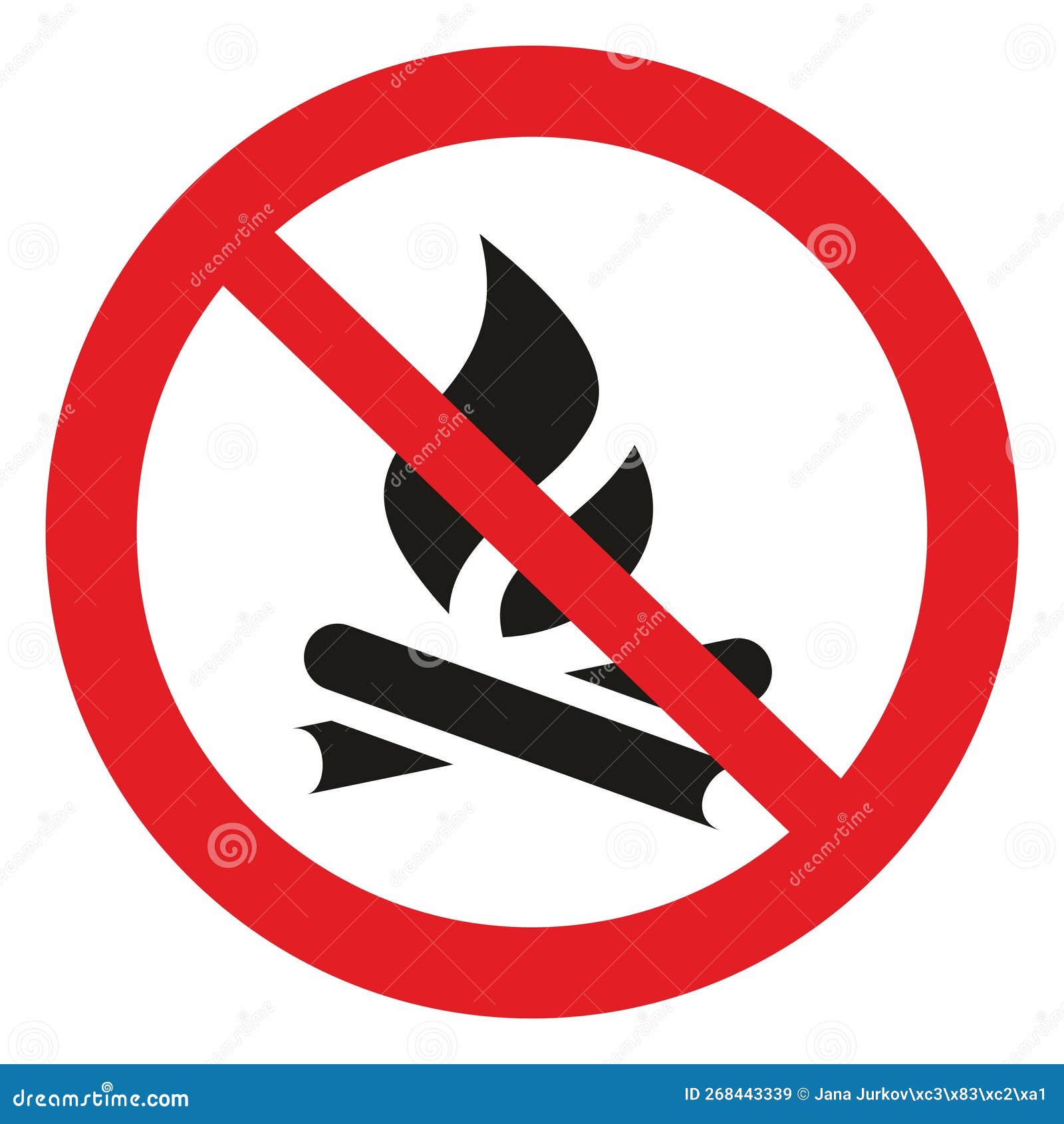 Fire Hazard Situations Illustration, Domestic Fire Due To Violation Of