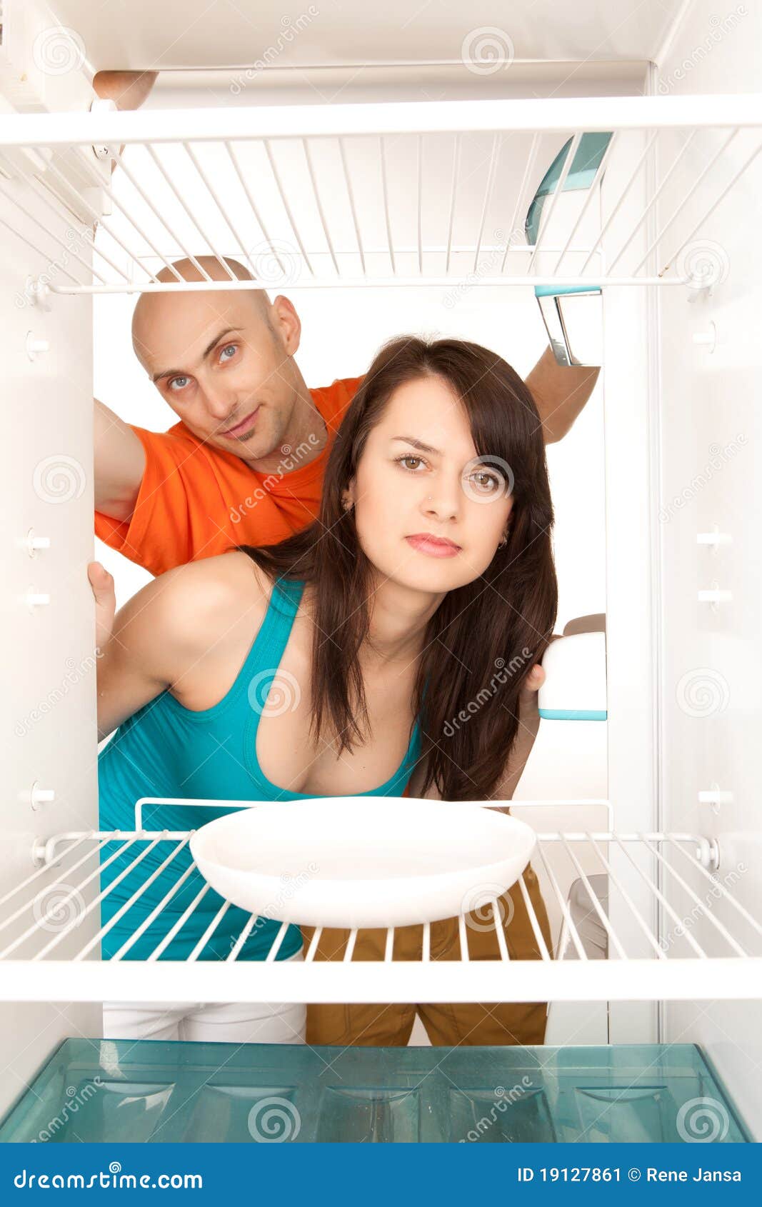 No food in fridge stock image. Image of home, dinner 19127861