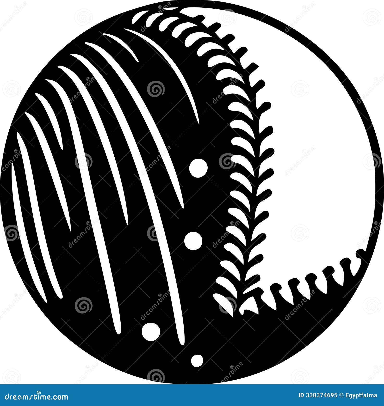 baseball - minimalist and flat logo -  