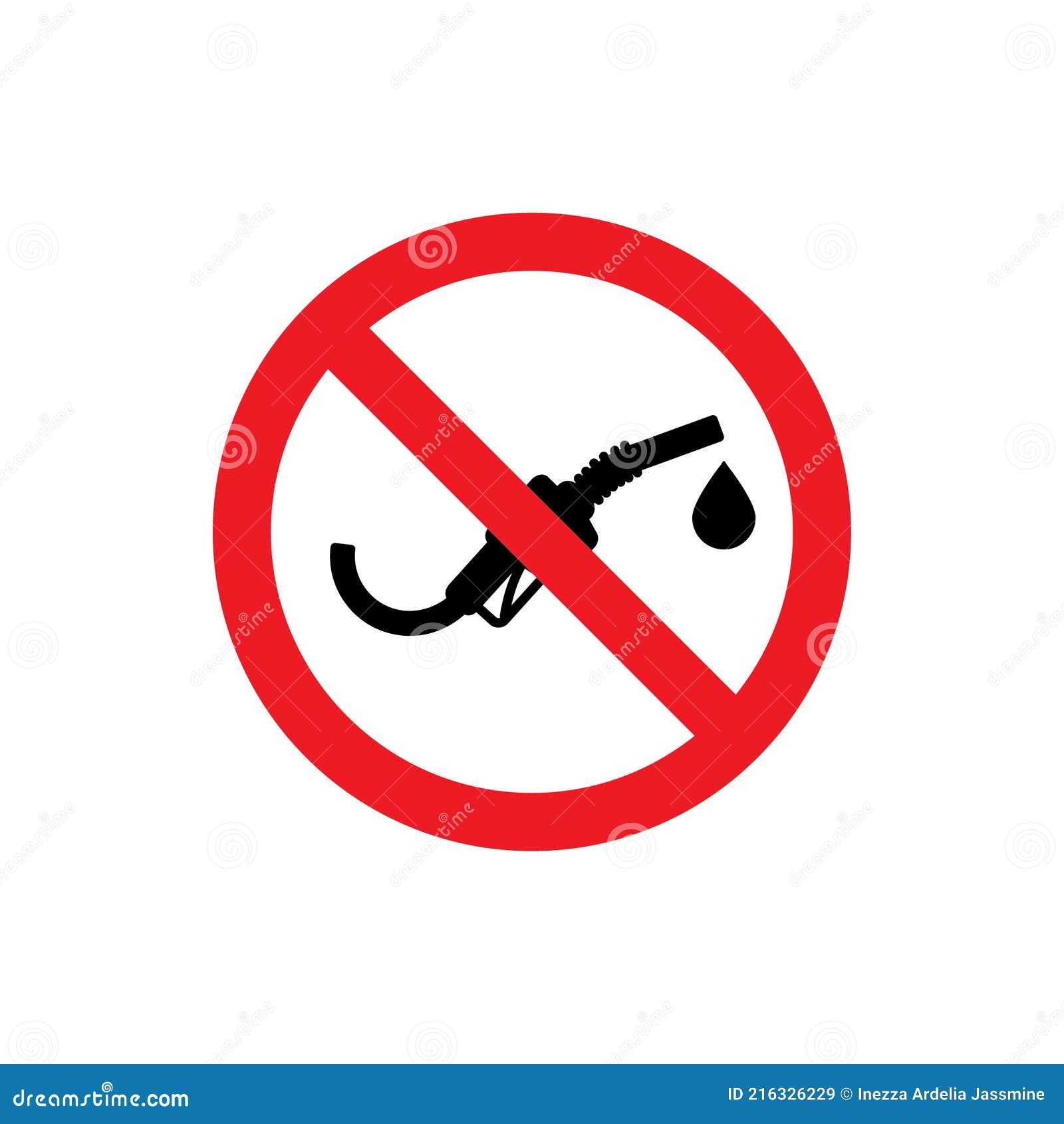 No fuel icon or logo stock vector. Illustration of petrol 216326229