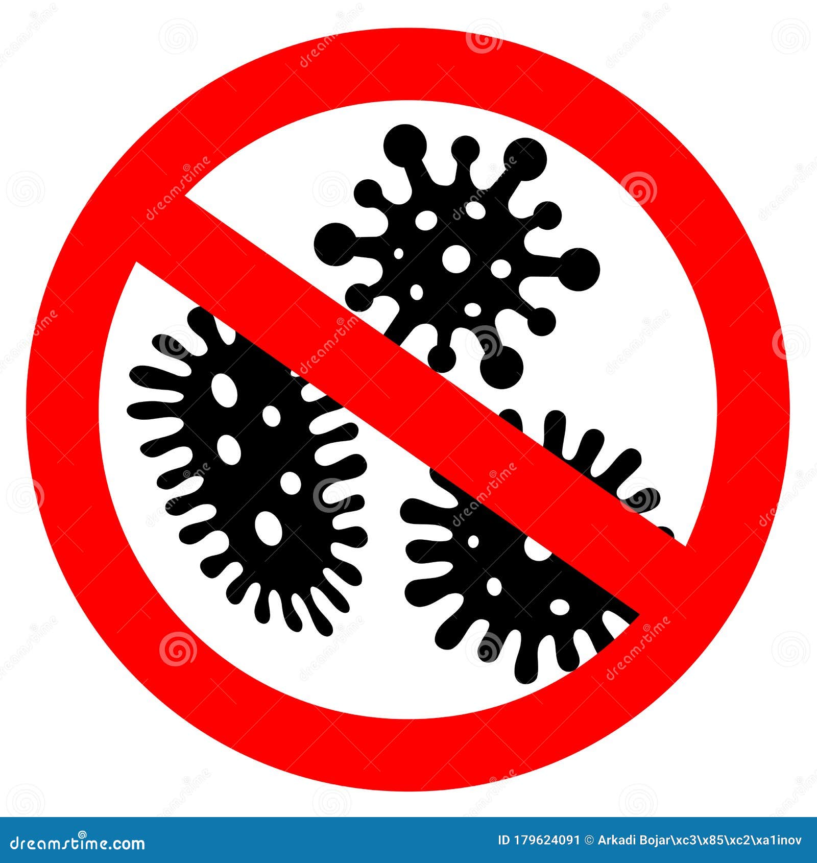 no germs  sign