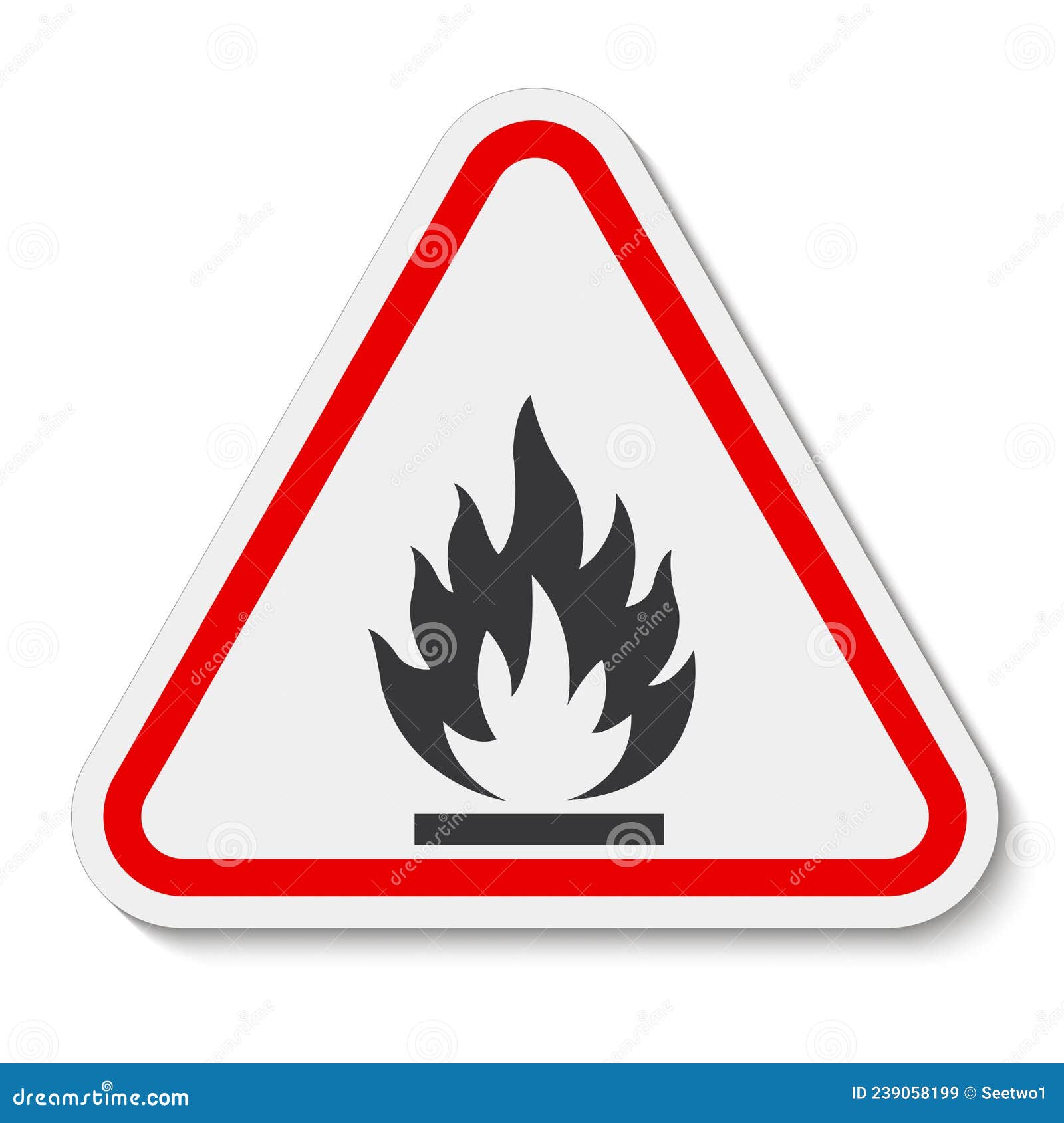 No Haga Chispas Sobre Fondo Blanco Ilustración del Vector Ilustración