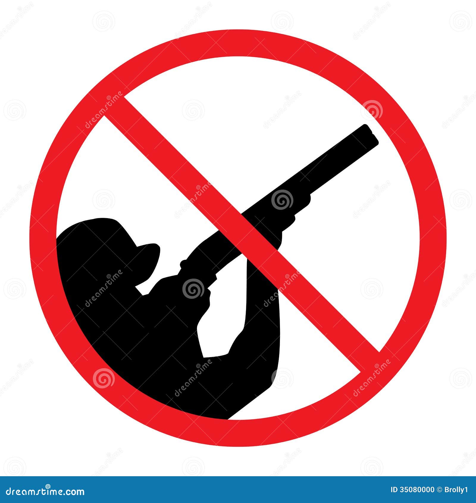 no hunting sign