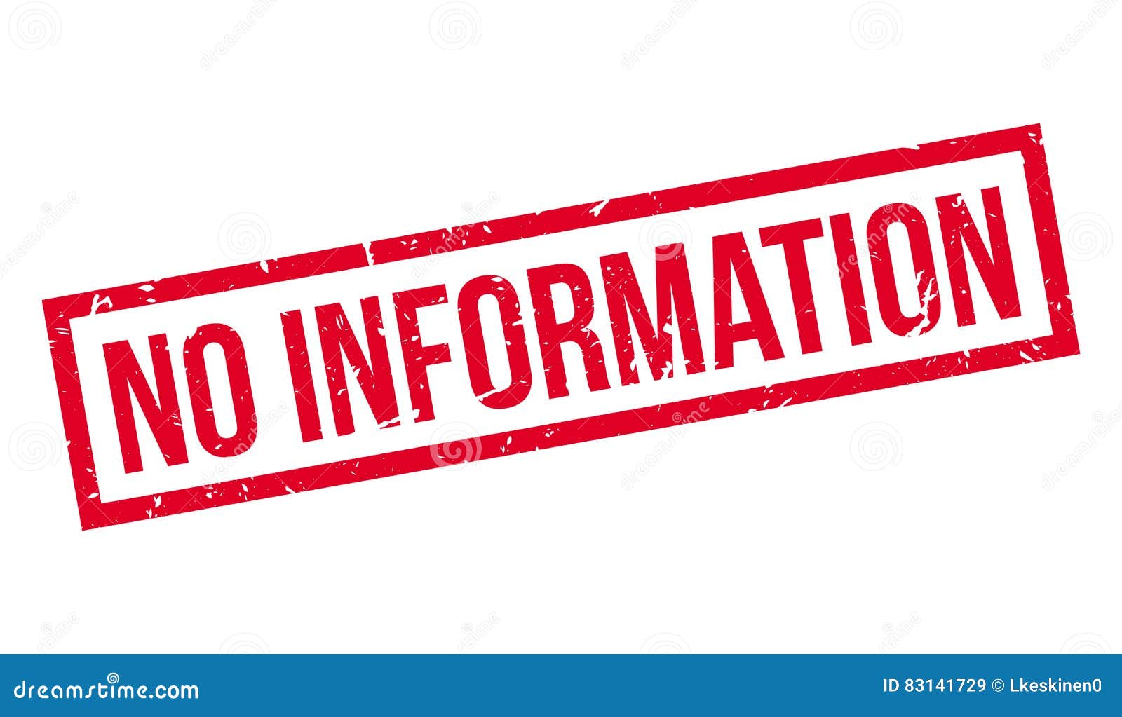 No Information Rubber Stamp Stock Illustration Illustration of