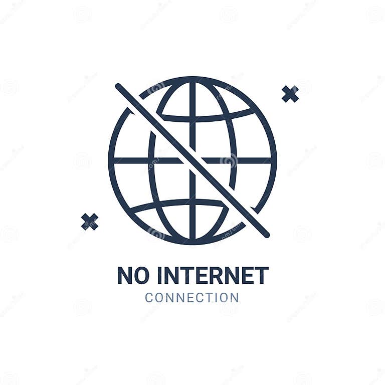 No Signal Access Concept Forbidden Network. Bad Connection