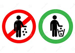 No Littering Sign In Vector CartoonDealer 68126056