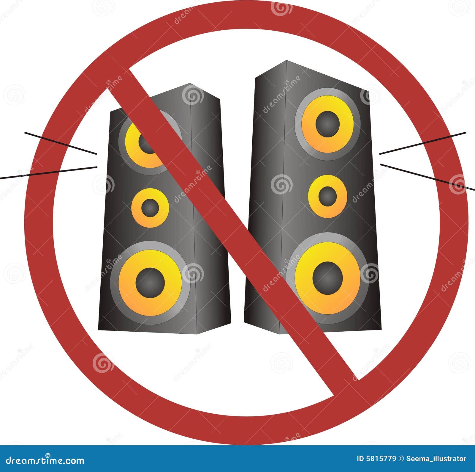 No Loud Music Stock Illustration Illustration Of Noise 5815779 no-loud-music-stock-illustration-illustration-of-noise-5815779