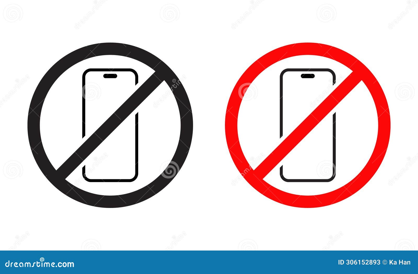 no mobile phone icon. cellphone off . smartphone barring sign 
