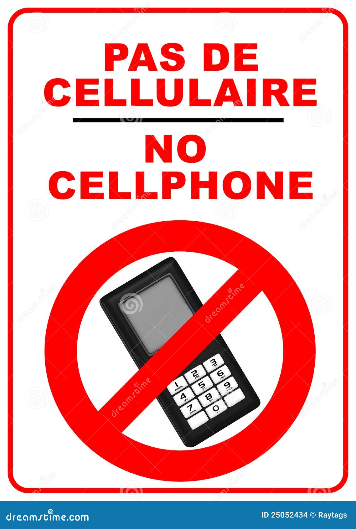 No Mobile Phones Sign Stock Images Image 25052434