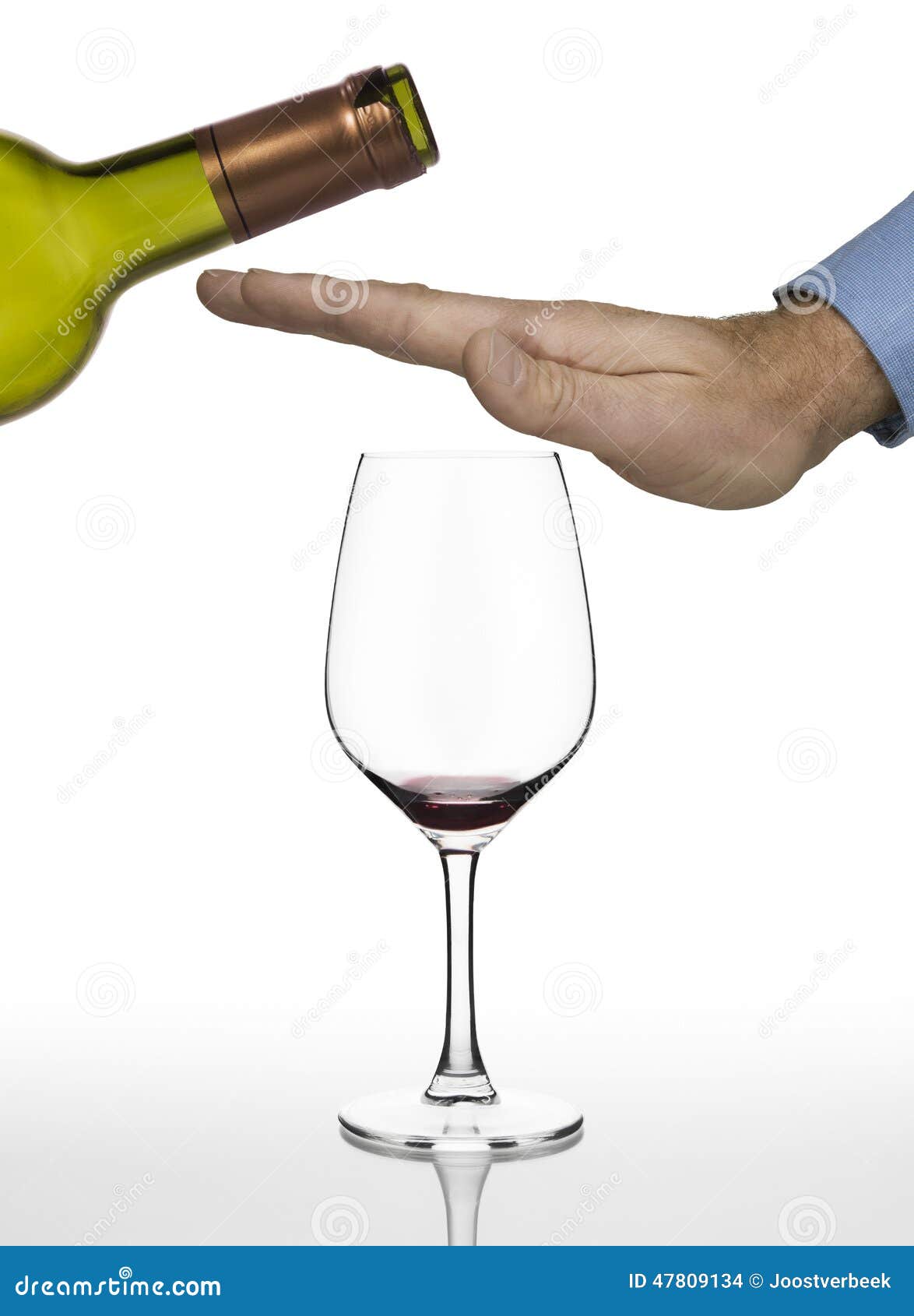 No More Red Wine Stock Photo Image 47809134