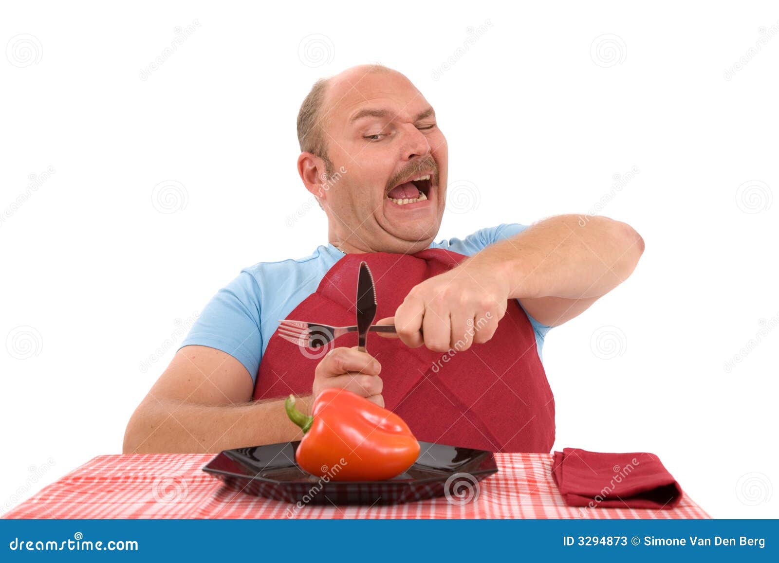 No more vegetables stock image. Image of pepper, balding 3294873
