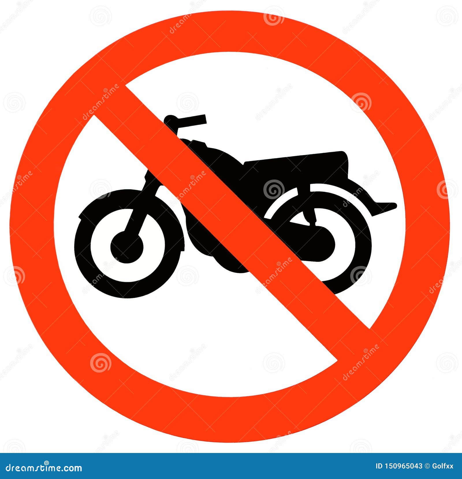 No Motorcycle Sign stock image. Image of prohibited 150965043