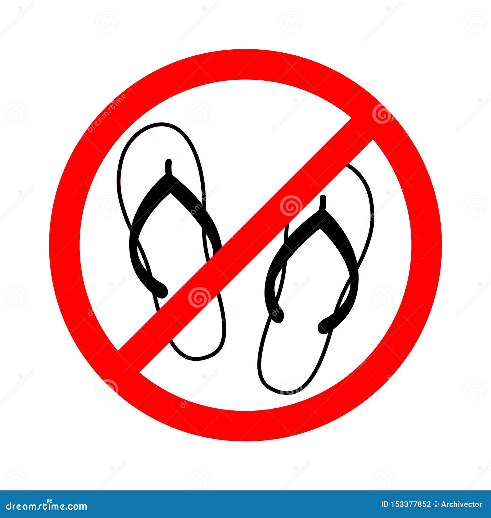 No Flip Flops Clipart | vlr.eng.br