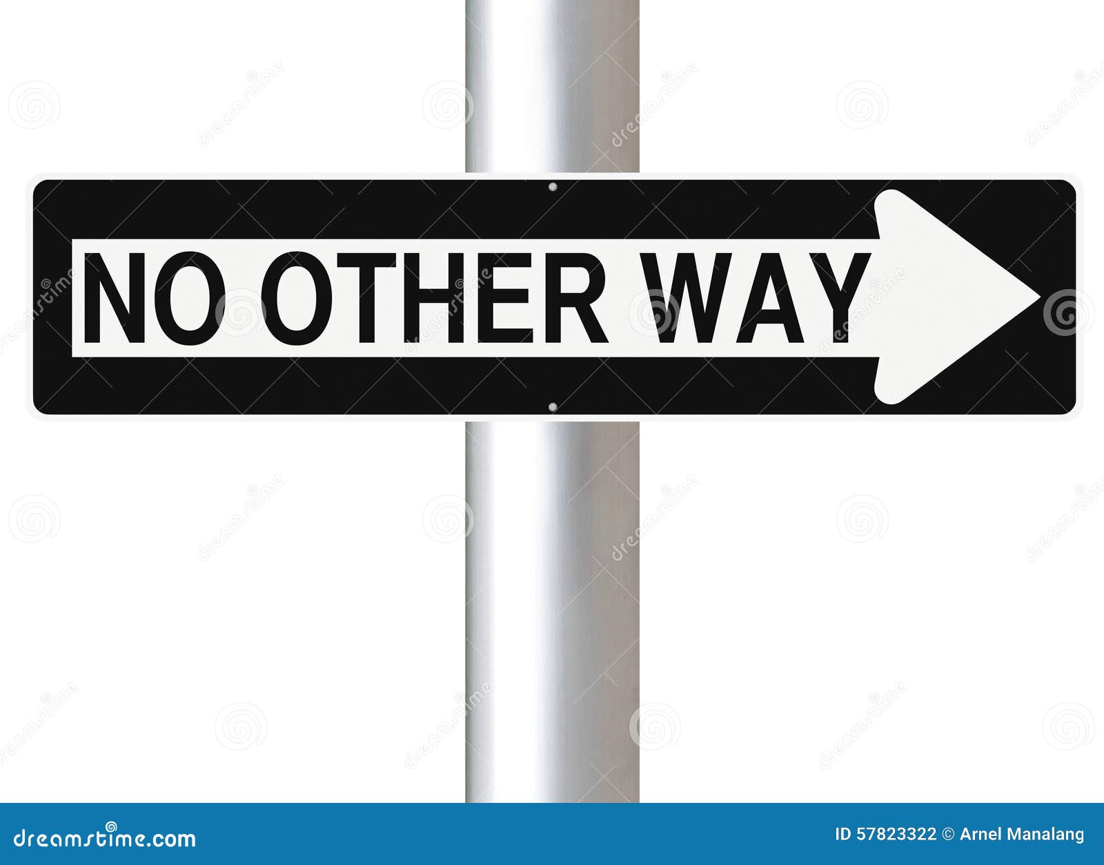 No Other Way Stock Photo Image Of Direction Path Isolated