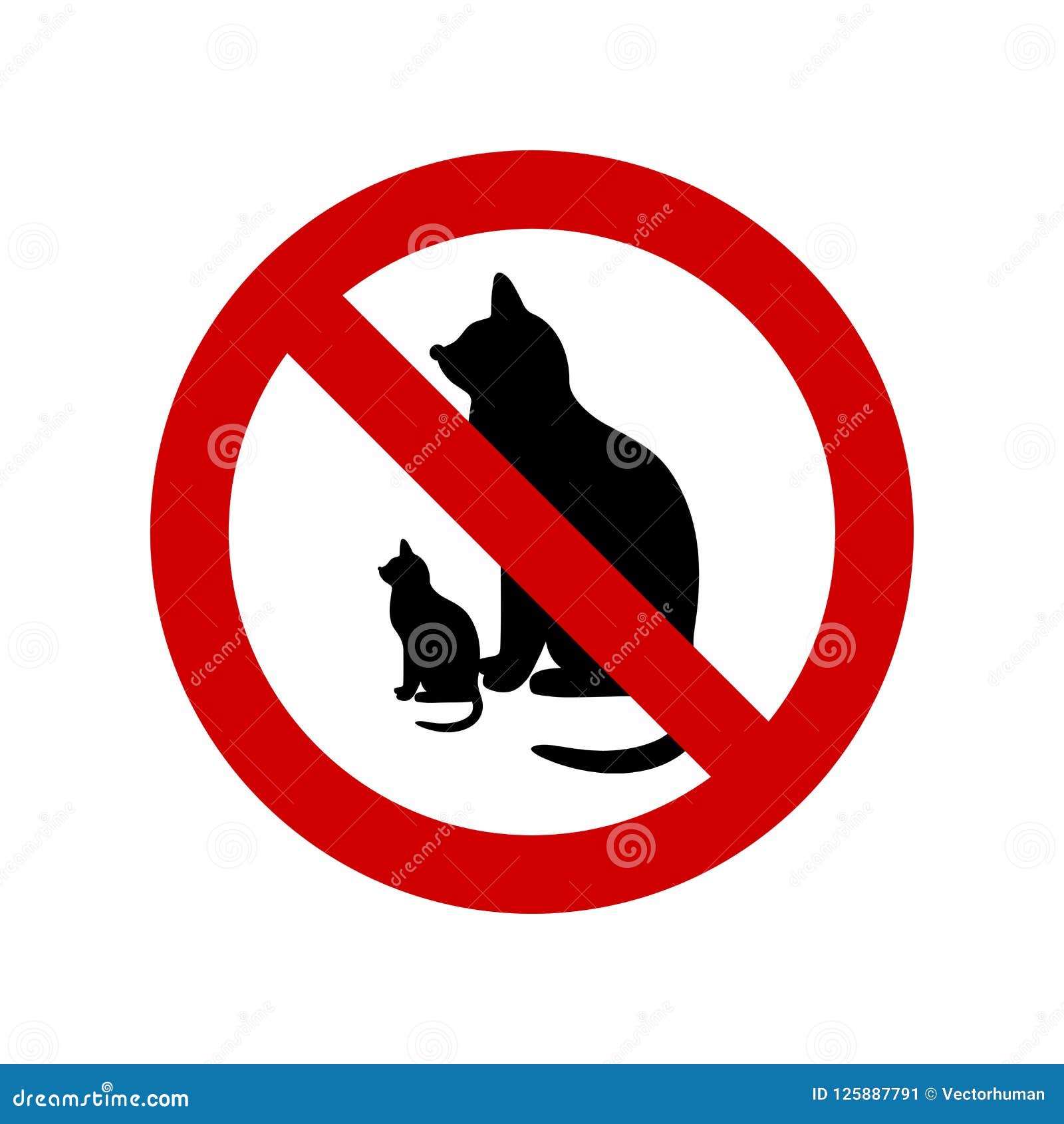 No pets allowed art stock vector. Illustration of animal - 125887791