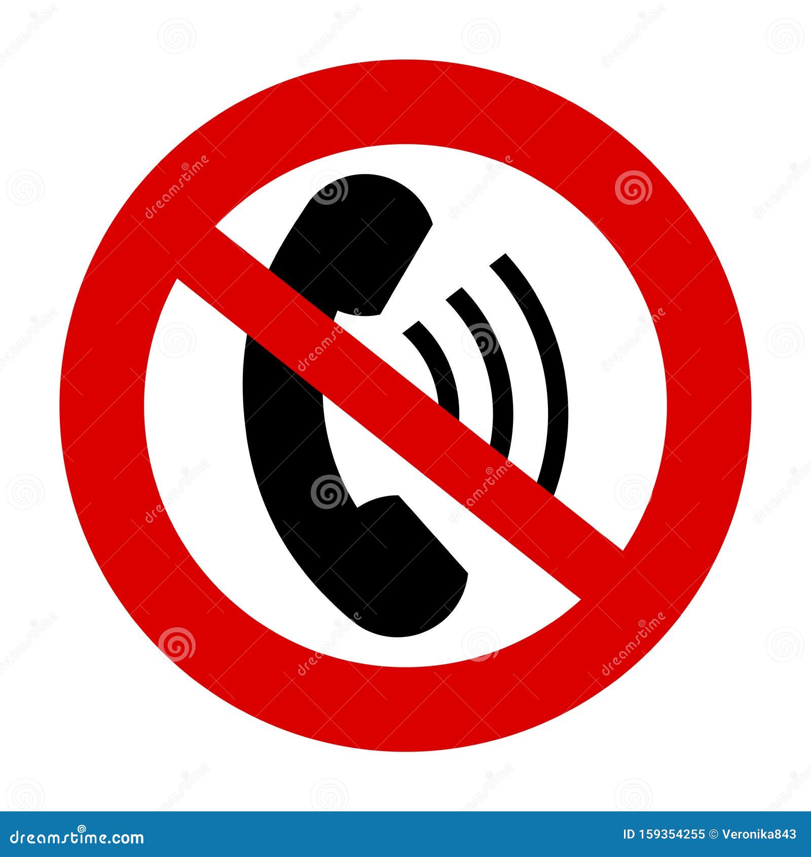Download No Phone Icon. Prohibited Symbol. Vector Illustration ...