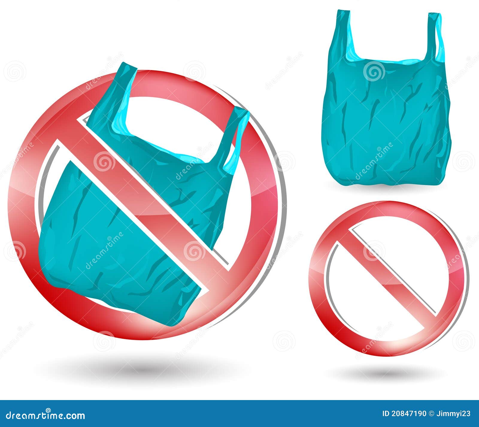 No Plastic Bag Sign Stock Photo - Image: 20847190