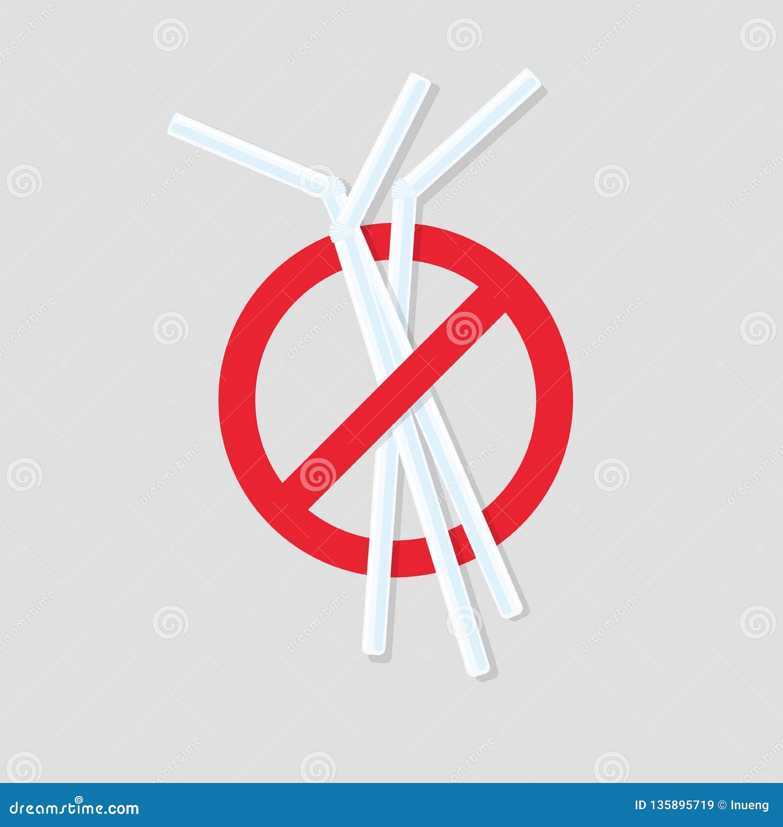 no plastic straws icon.