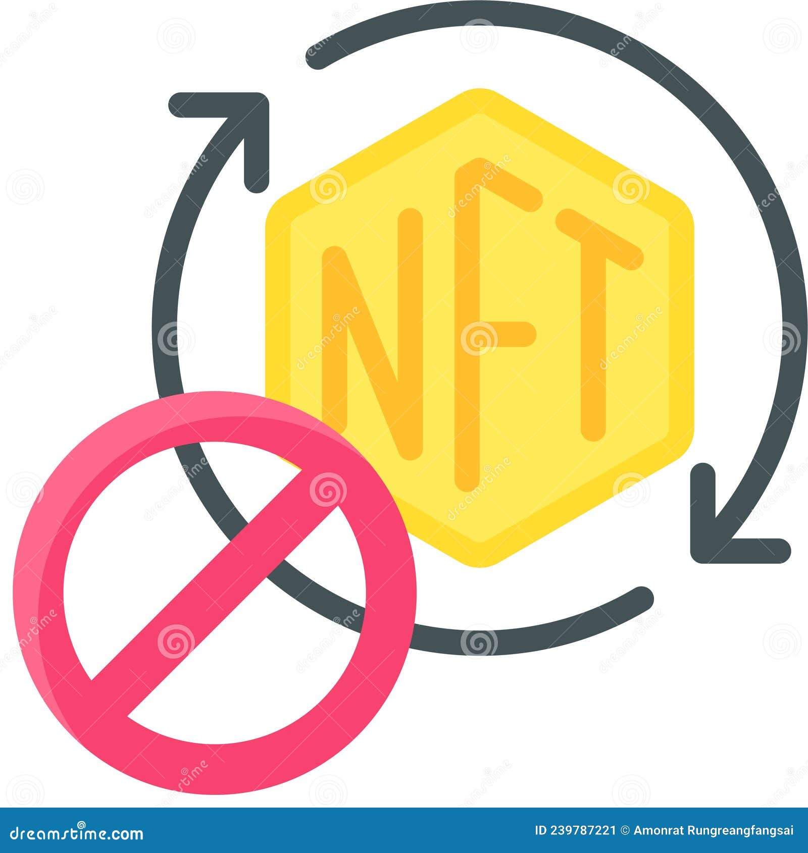 no repeat icon, nft related  