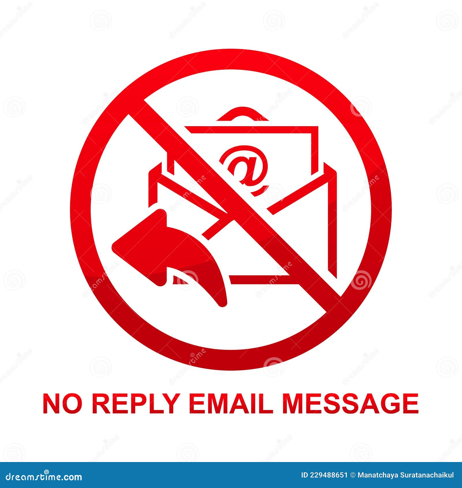 no reply message