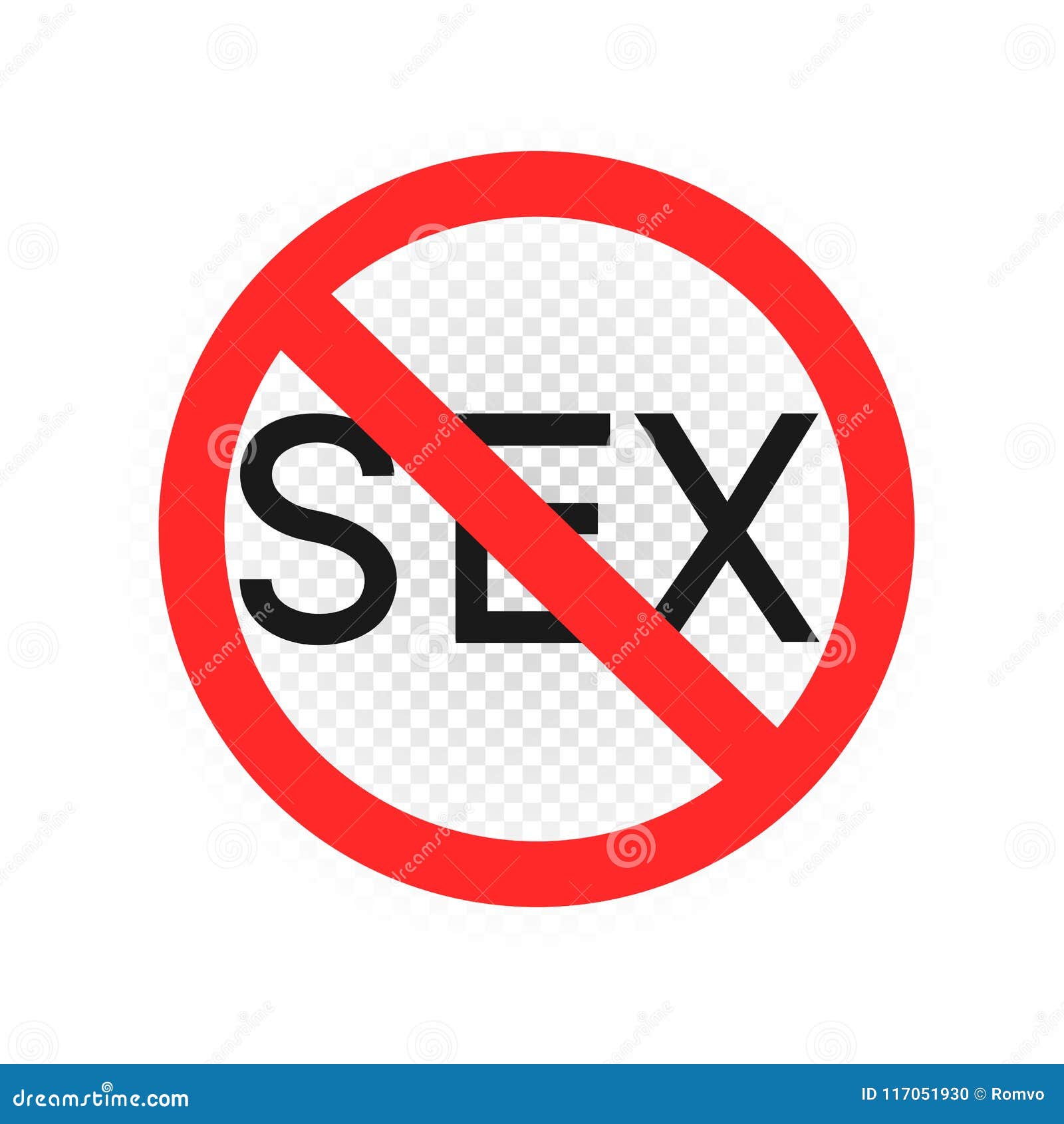 No Sex Sign Symbol Icon Stock Vector Illustration Of Label 117051930