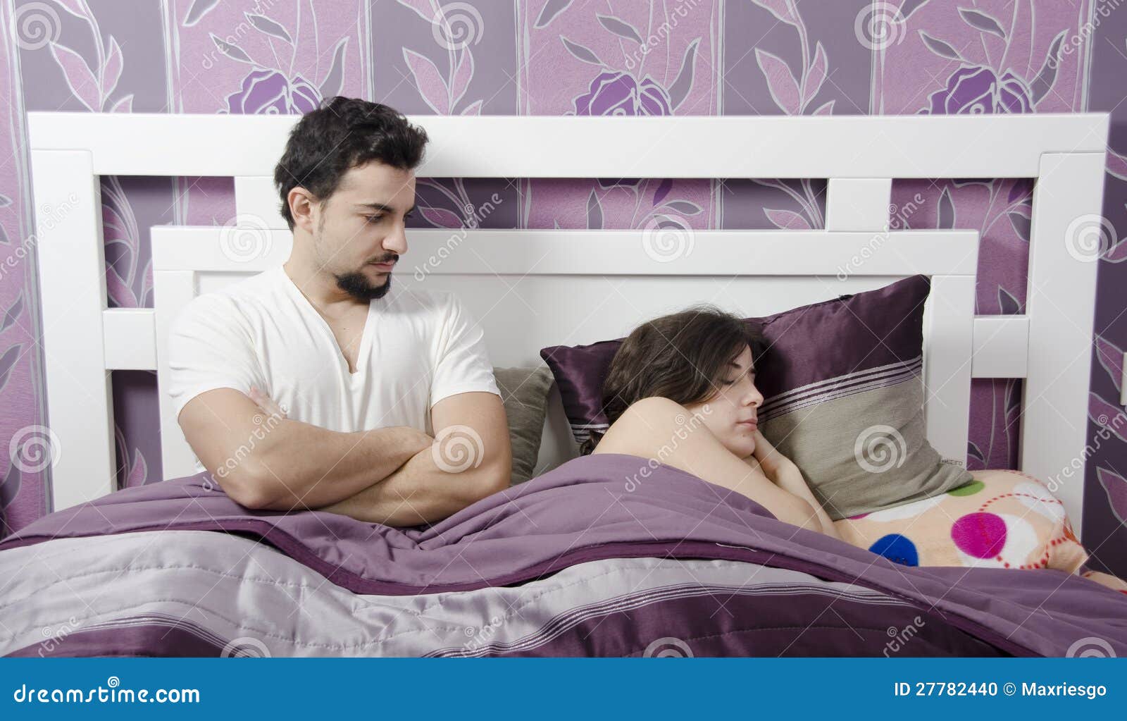 No sex tonight stock photo