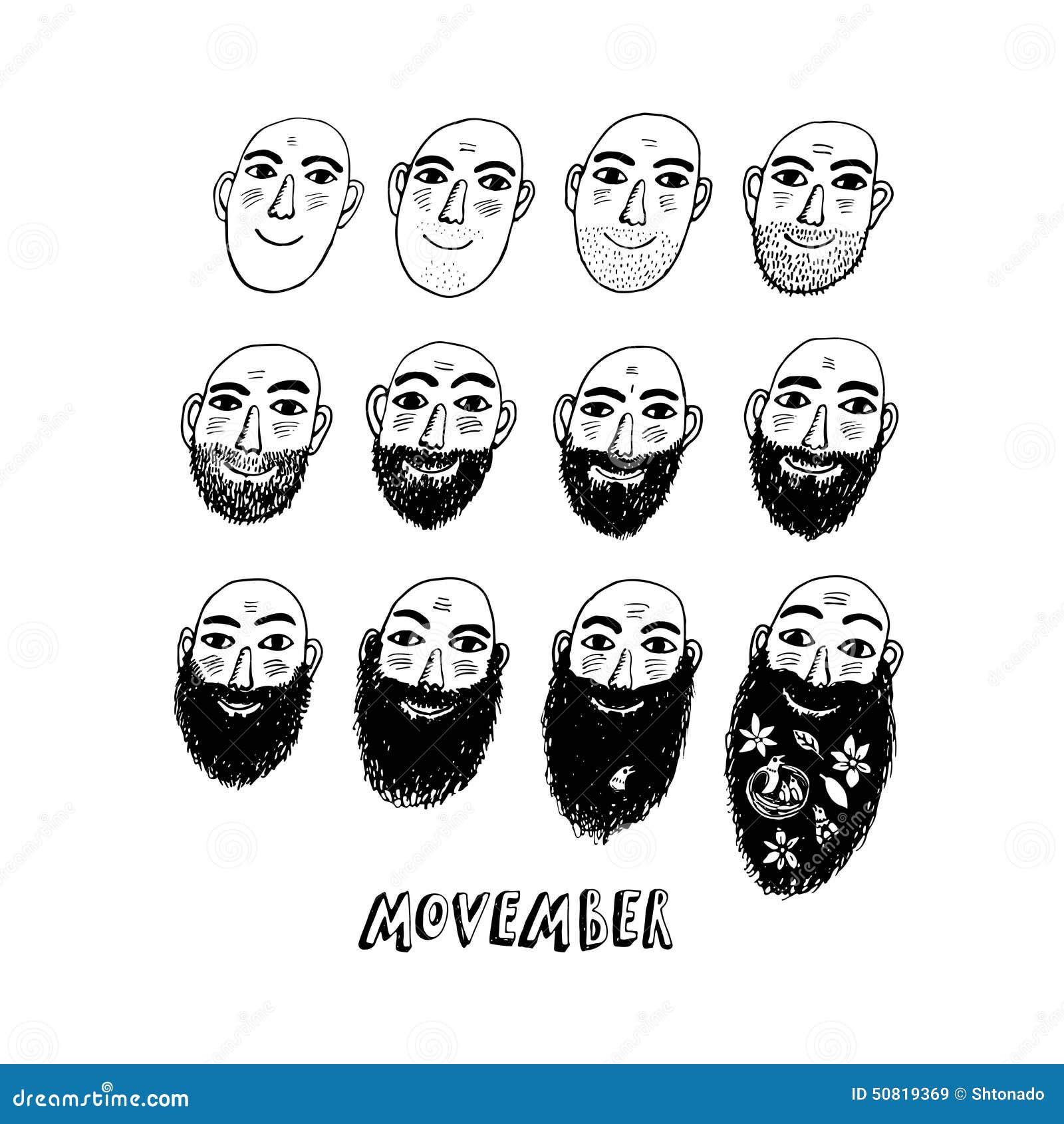 No Shave November or Movember Illustration Stock Vector - Illustration of element, beard: 50819369 No Shave November or Movember Illustration Stock Vector - Illustration of element, beard: 50819369