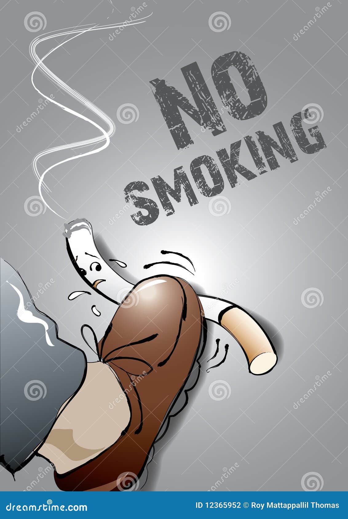 No smoking stock vector. Illustration of injurious, pollution - 12365952