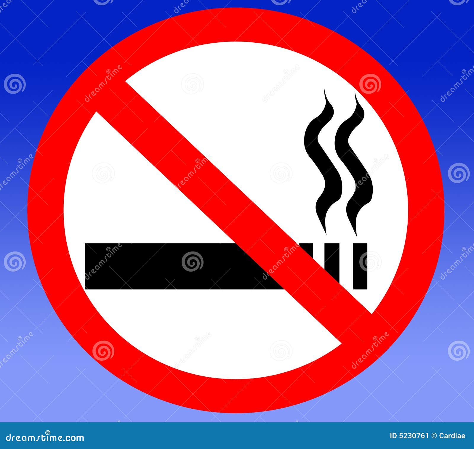 No Smoking Cigarettes Prohibited Banned Forbidden Stock Illustration
