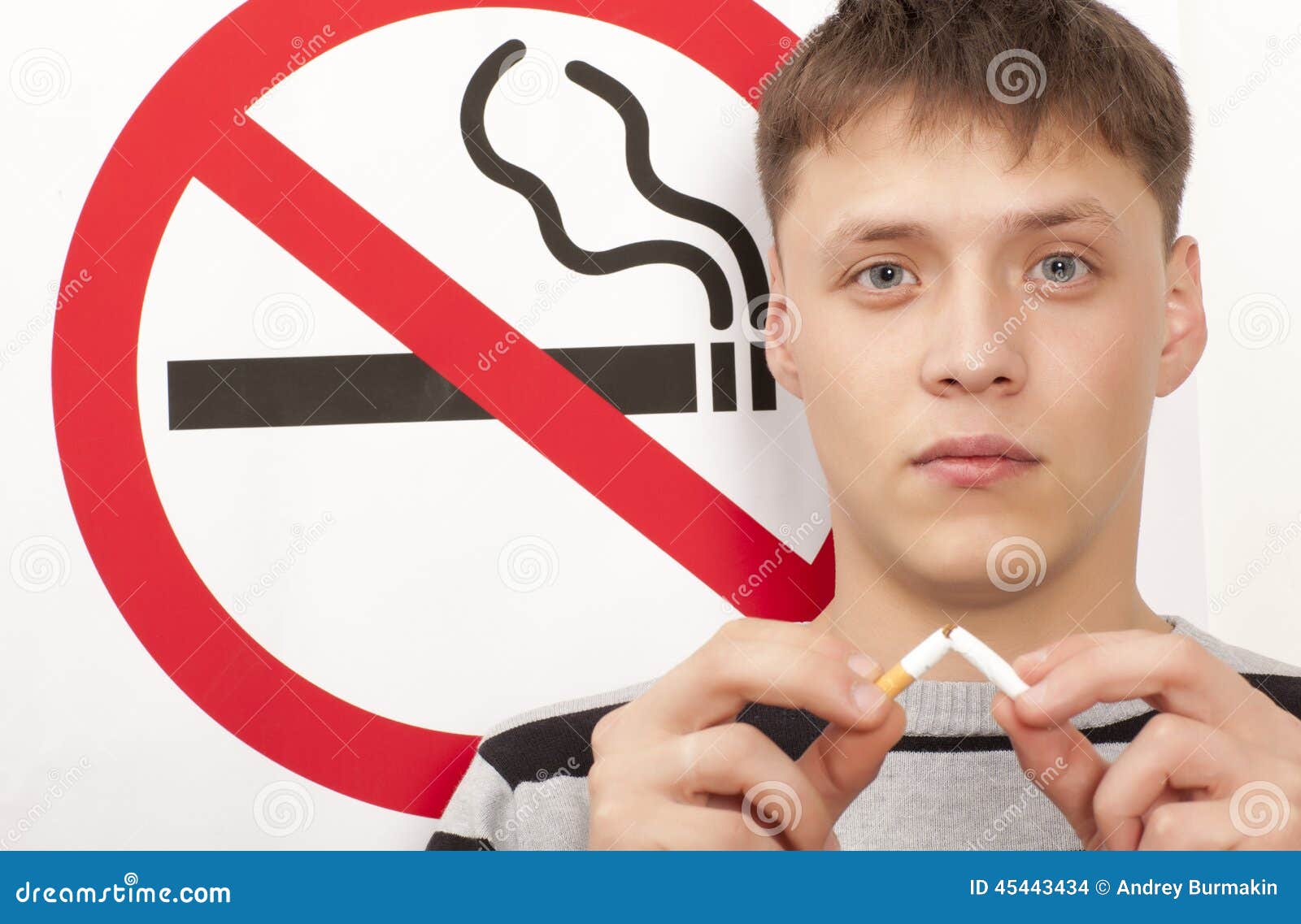 No smoking concept stock photo. Image of portrait, smoker 45443434