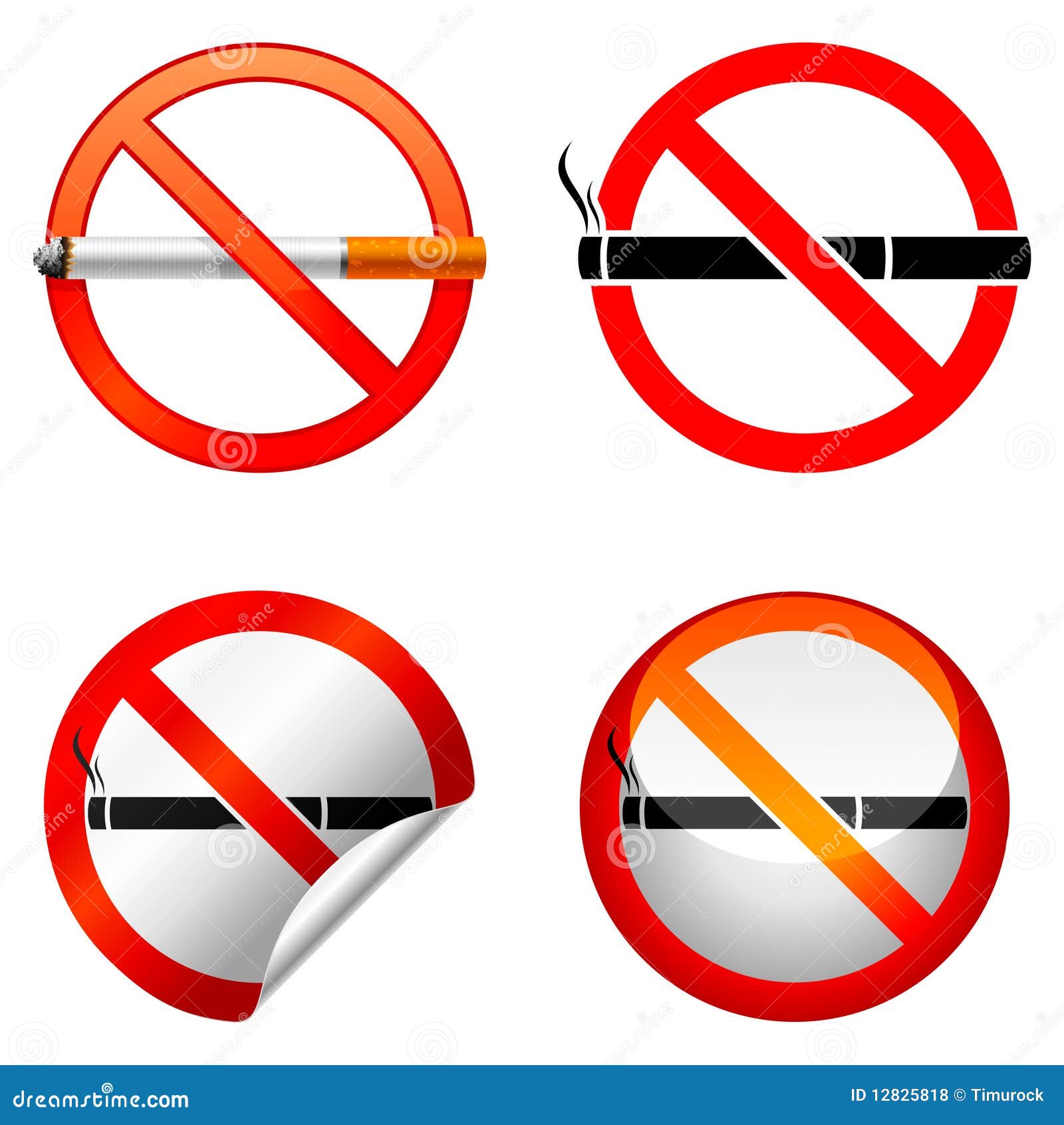 No smoking sign. stock vector. Illustration of circle - 12825818