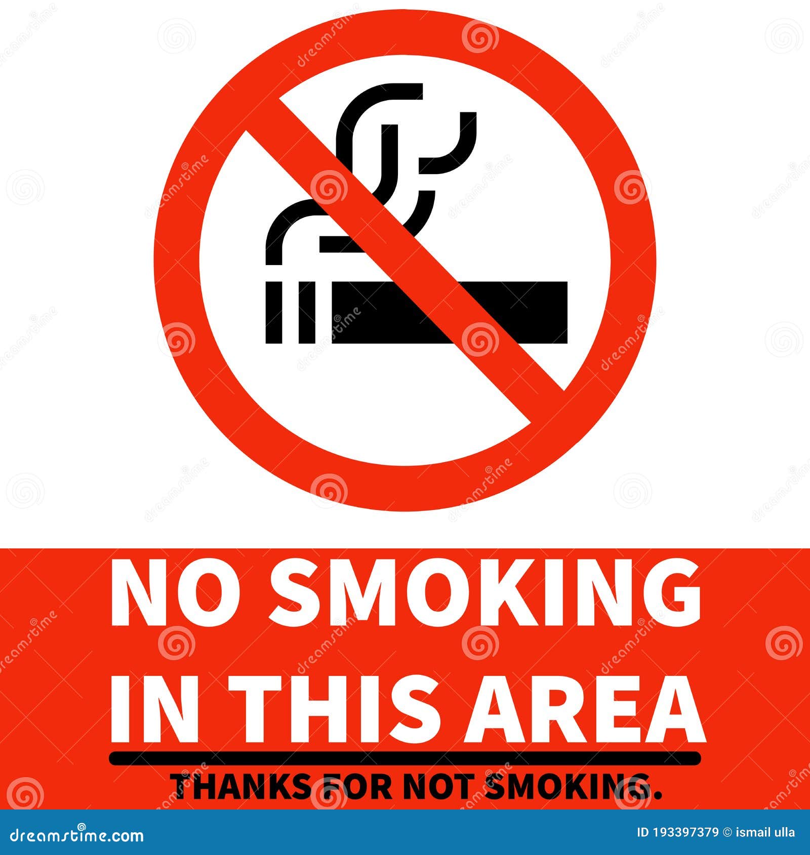No Smoking Signage Regulations Area Printable for Outdoor in Office, Malls, Factory for Cigarette. Stock Illustration - Illustration of brand, font: 193397379