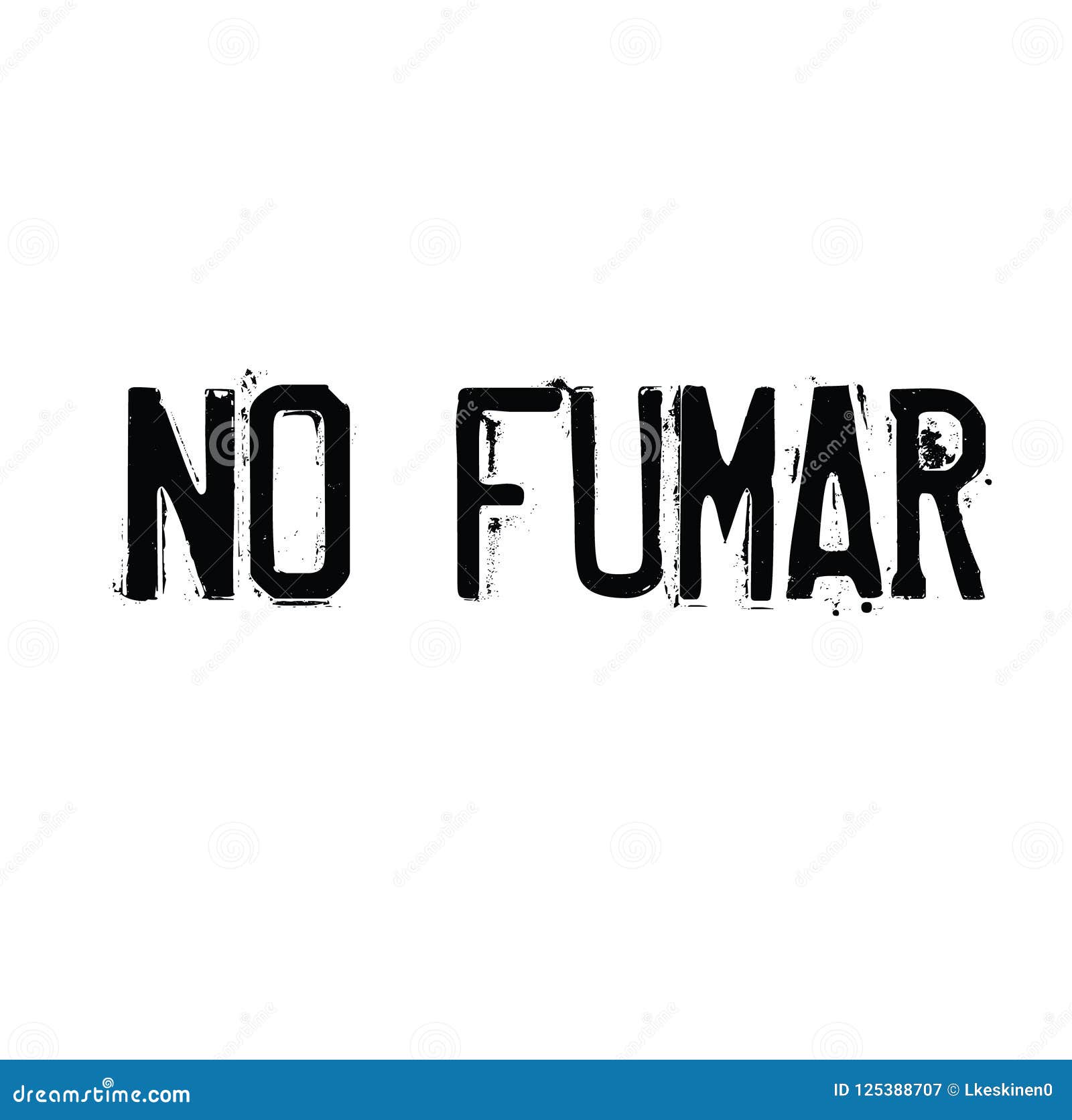 No Smoking Stamp in Spanish Stock Vector Illustration of restrict