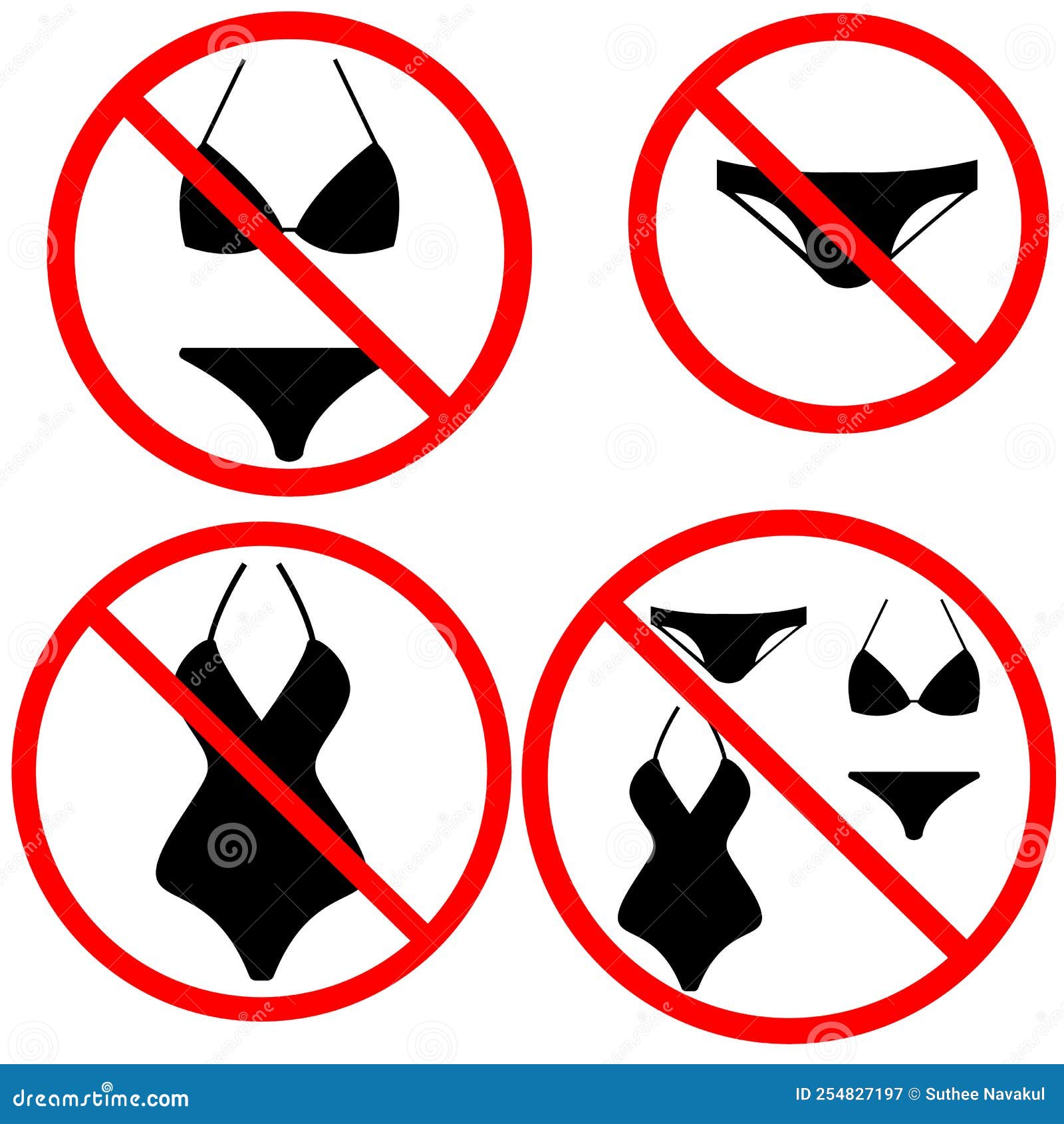 Nude Beach Sign Stock Illustrations image