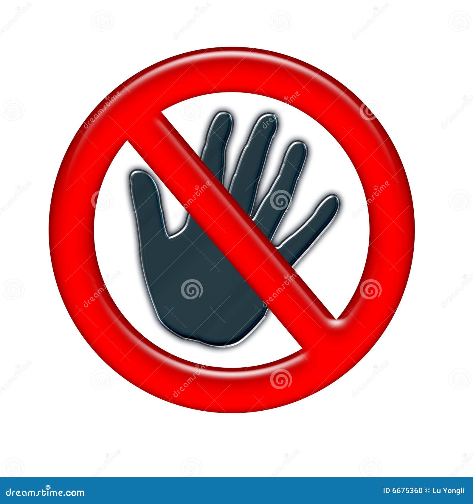 No Touch Stock Photo - Image: 6675360