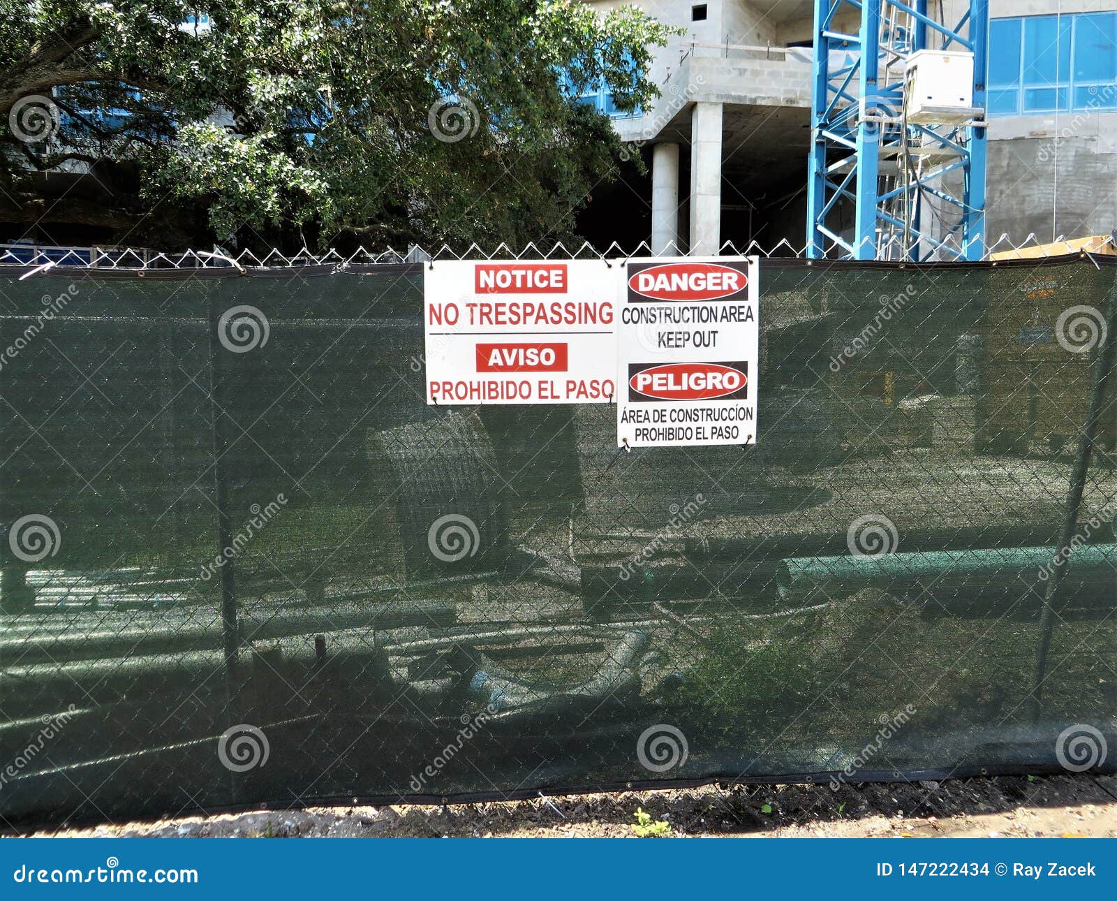 construction site fence, tampa, florida